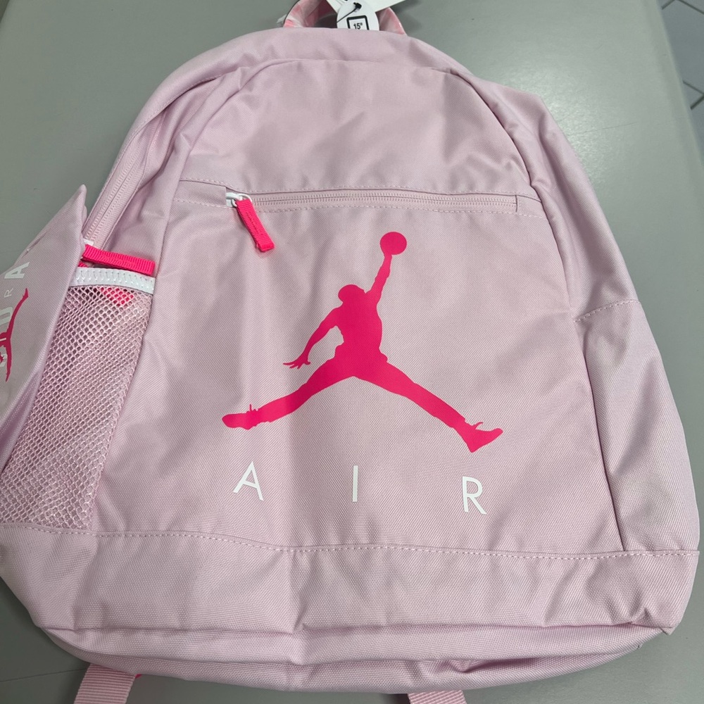 MICHAEL JORDAN PINK REGULAR SIZE BACKPACK. BRAND NEW. 15 inch